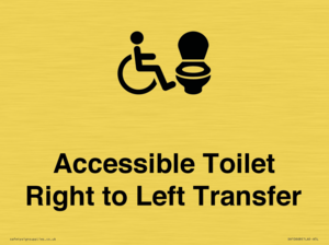 Accessible Toilet with Right to Left Transfer